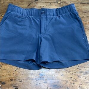 Under Armour Vibrant Blue Athletic Shorts with Elastic Waistband and Relaxed Fit